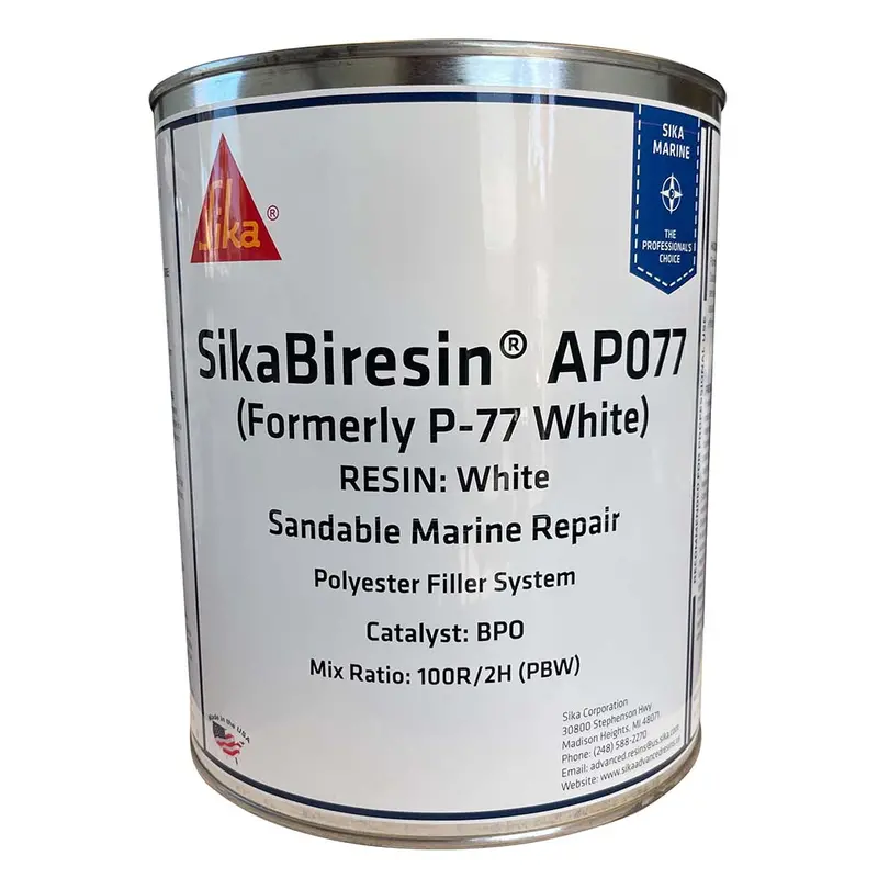 Sikabiresin Ap077 White Polyester Resin – 1-Gallon Container (Bpo Hardener Required) 1