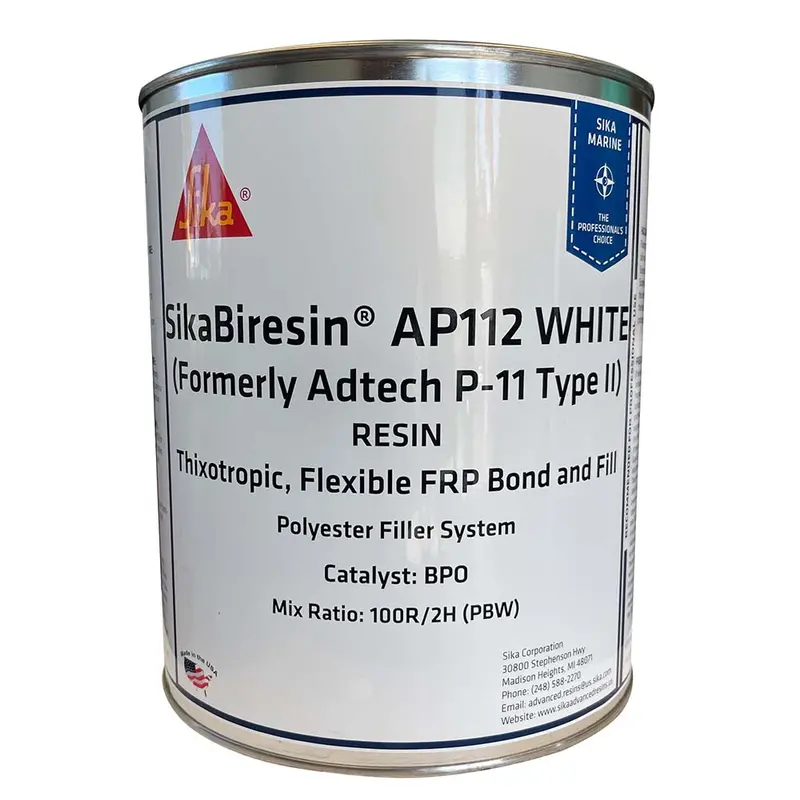 Sikabiresin Ap112 White Polyester Resin – 1-Gallon Container (Bpo Hardener Required) 1