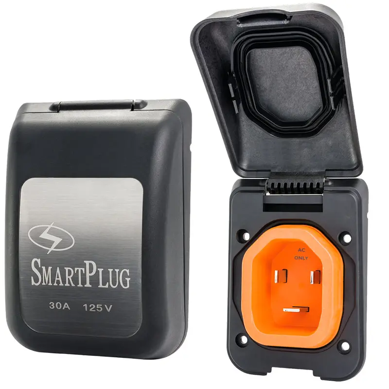Smartplug 30A Non-Metallic Male Inlet Cover In Black – Bm30Pb 1