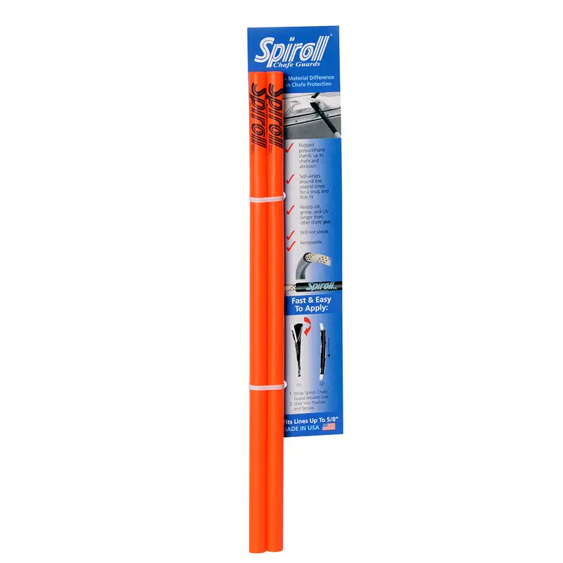 Spiroll Orange Chafe Guard – Low-Profile Sleeve For Ropes Up To 5/8 Inch – Sold As A Pair (Model Spl-16-O-Cg) 1