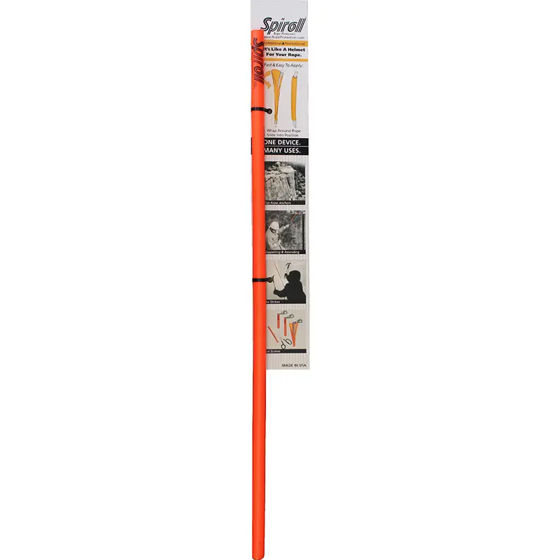 Spiroll Orange Rope Protector Sleeve – Heavy-Duty Chafe Guard For 1/2-Inch And Larger Lines (Model Spl-24-O-Rp) 1