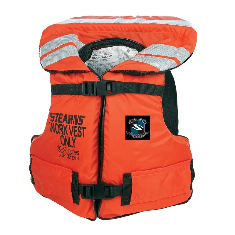 Stearns Work Master Life Vest – High-Visibility Orange, Oversize Fit (Model I222Org-08-000) 1