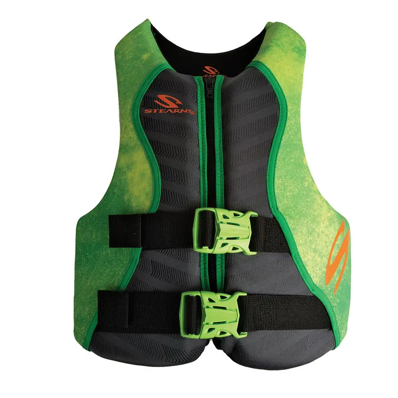 Stearns Youth Hydroprene Life Vest – Type Iii, Green, Designed For 50–90 Lbs 1