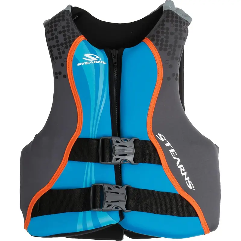 Stearns Youth Hydroprene Type Iii Life Vest – Blue/Grey, Fits 50–90 Lbs [2000037953] 1