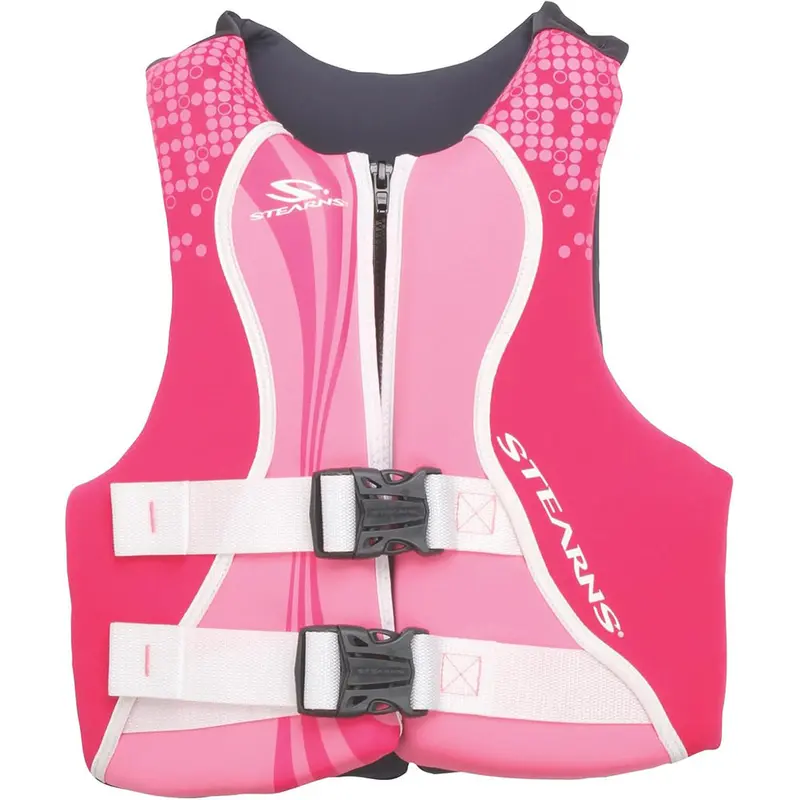 Stearns Youth Hydroprene Type Iii Life Vest – Pink/Hot Pink, Fits 50–90 Lbs [2000036923] 1