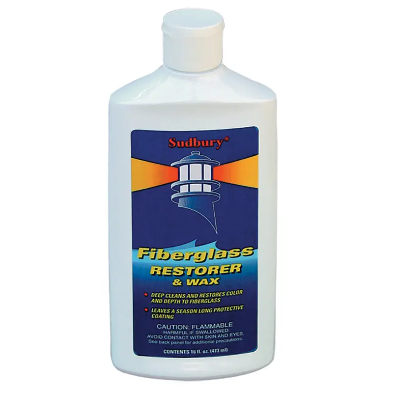 Sudbury One-Step Fiberglass Restorer & Wax – 16 Oz Liquid Formula – Model 413 1
