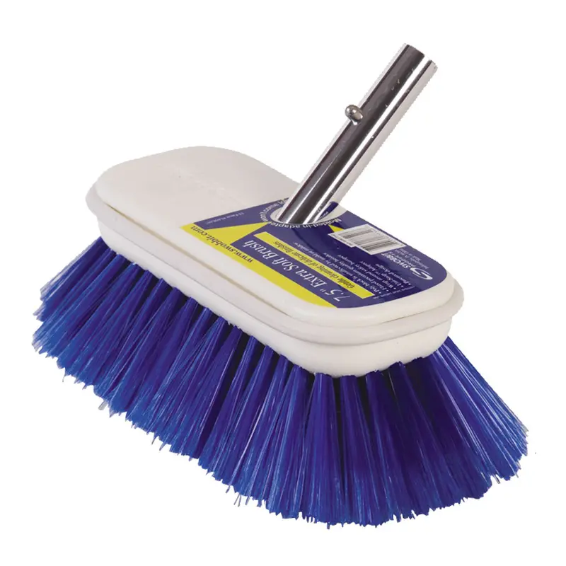Swobbit Extra-Soft 7.5-Inch Flagged Brush – Blue Bristles For Delicate Surfaces 1