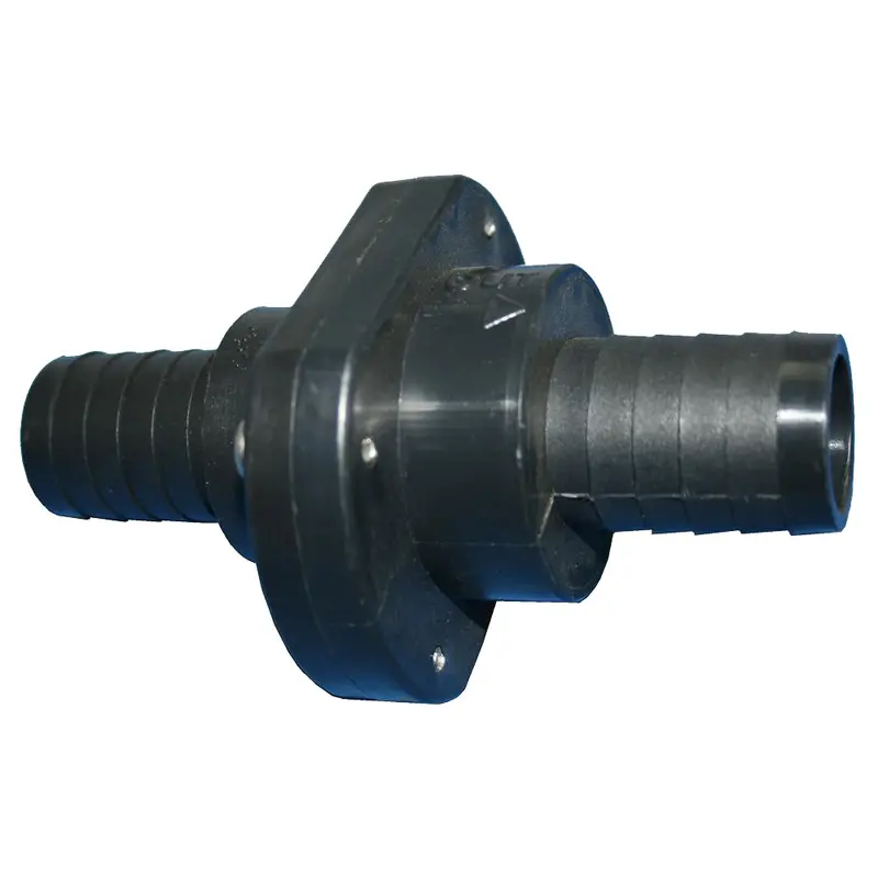 T-H Marine 1-1/8" Double-Barb Inline Scupper Check Valve – Black (Ils-1200-Dp) 1