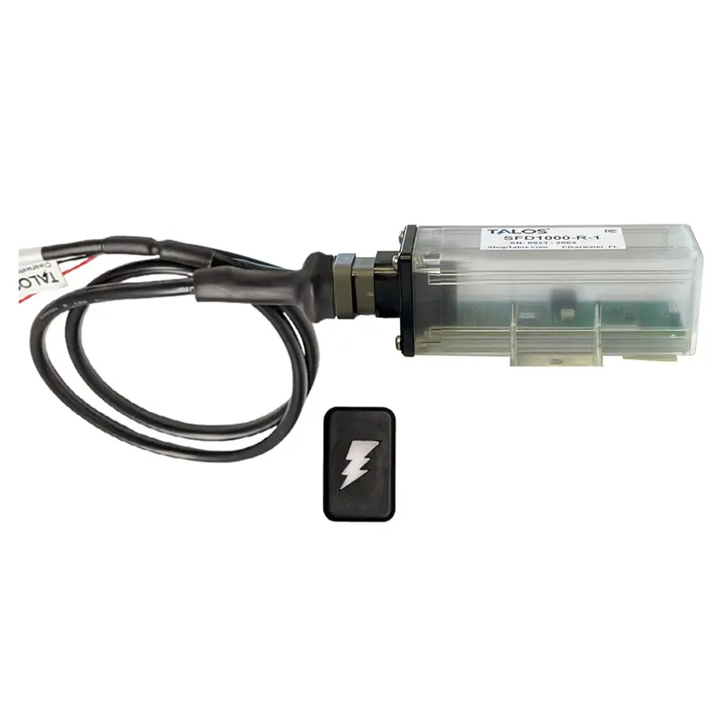 Talos Sfd1000R-T1 Lightning Detector – Remote Unit, 10' Cable, Black Rectangular Indicator With Translucent Housing 1