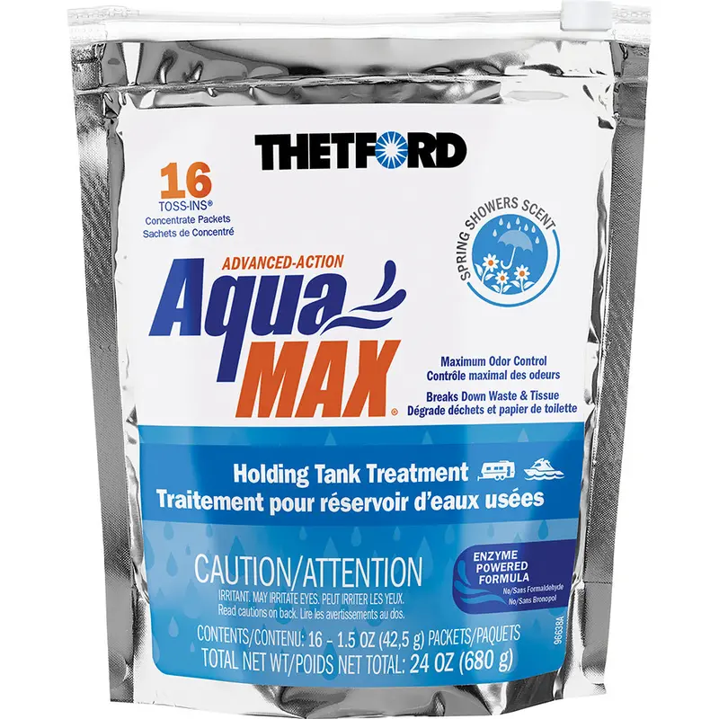 Thetford Aquamax Holding Tank Treatment – 16 Count Toss-In Tablets (Spring Shower) 1