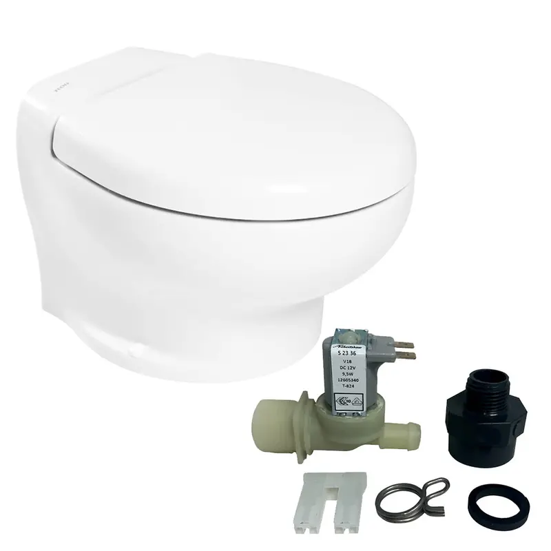 Thetford Nano Touch Compact Freshwater Toilet Kit – 12V Dc Powered [T-Nan012Pw/Tsft/Na-Fwkit] 1