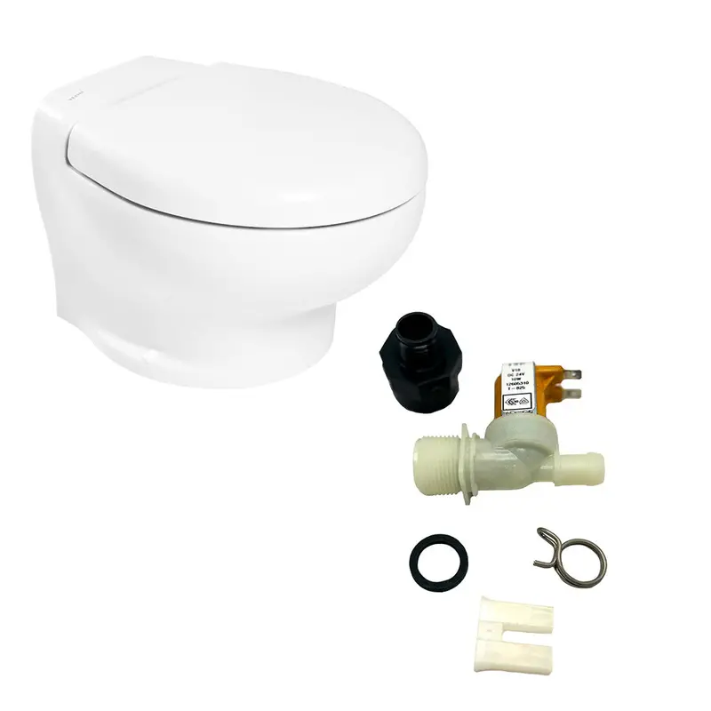 Thetford Nano Touch Compact Toilet – Freshwater System Kit, 24V [T-Nan024Pw/Tsft/Na-Fwkit] 1
