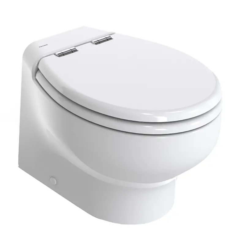 Thetford Silence Plus 2G Toilet – Short Height, White, Wood-Polyester Soft-Close Seat, 12V Dc [T-S2G012Dw/D00C00] 1