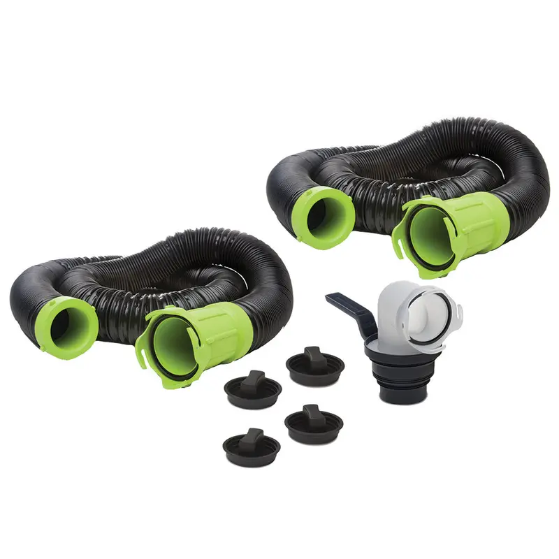 Thetford Titan Premium 20-Foot Sewer Hose Kit With Universal Bayonet & 5-In-1 Adapter (Model 17902) 1