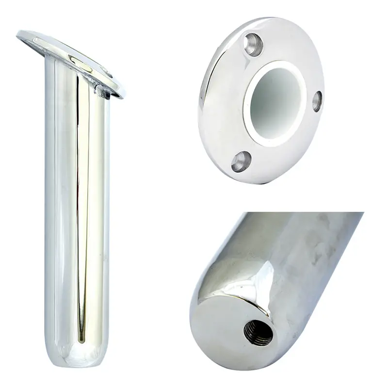 Tigress 9-Inch Round-Head Closed-Base Rod Holder – 30-Degree Angle – Model 77900 1