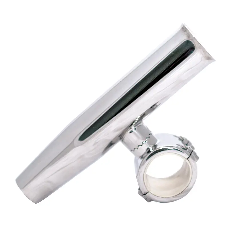Tigress Polished Stainless Steel Clamp-On Rod Holder – 1-Inch Diameter 1