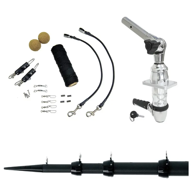 Tigress Xd Top Mount System – 15-Foot Elite Rigging Kit (Black Outriggers) 1