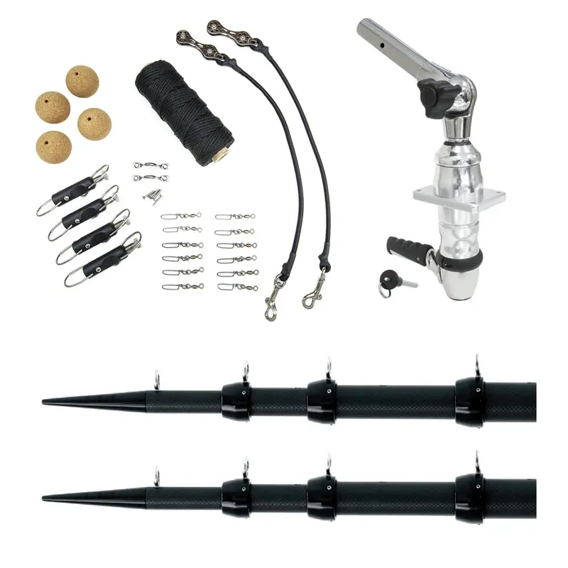 Tigress Xd Top Mount System – 18-Foot Carbon Fiber Rigging Kit (Black/Black) 1