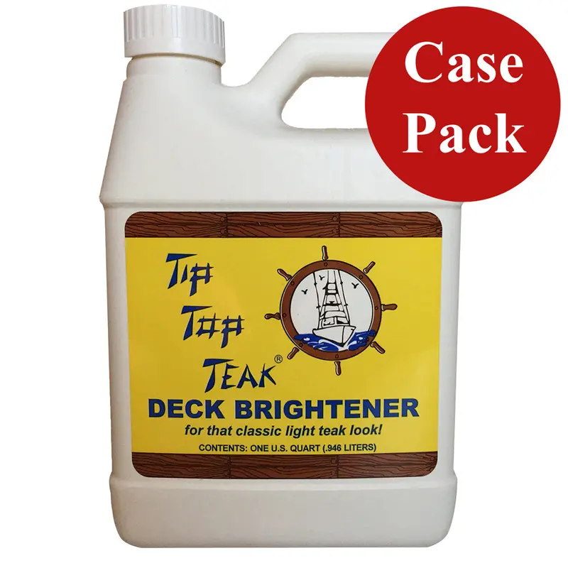 Tip Top Teak Deck Brightener – Quart, Case Of 12 [Tb 3001Case] 1