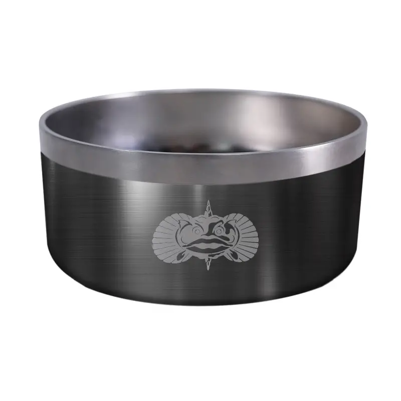 Toadfish Graphite Non-Spill Dog Bowl With Anti-Skid Base 1