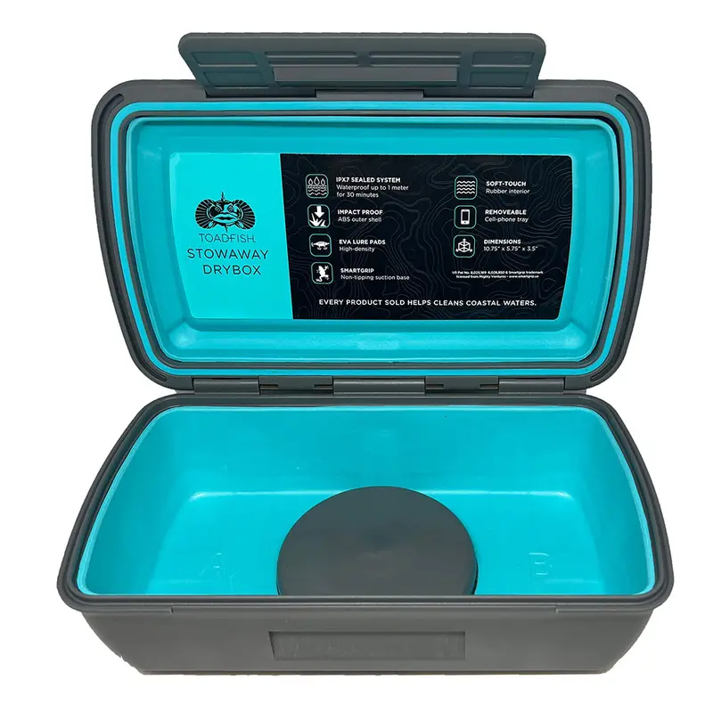 Toadfish Stowaway Dry Box With Smart Grip And Integrated Phone Tray 1