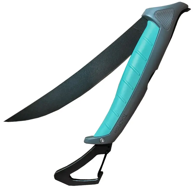 Toadfish Stowaway Folding Fillet Knife – 8.5", With Carabiner Clip 1