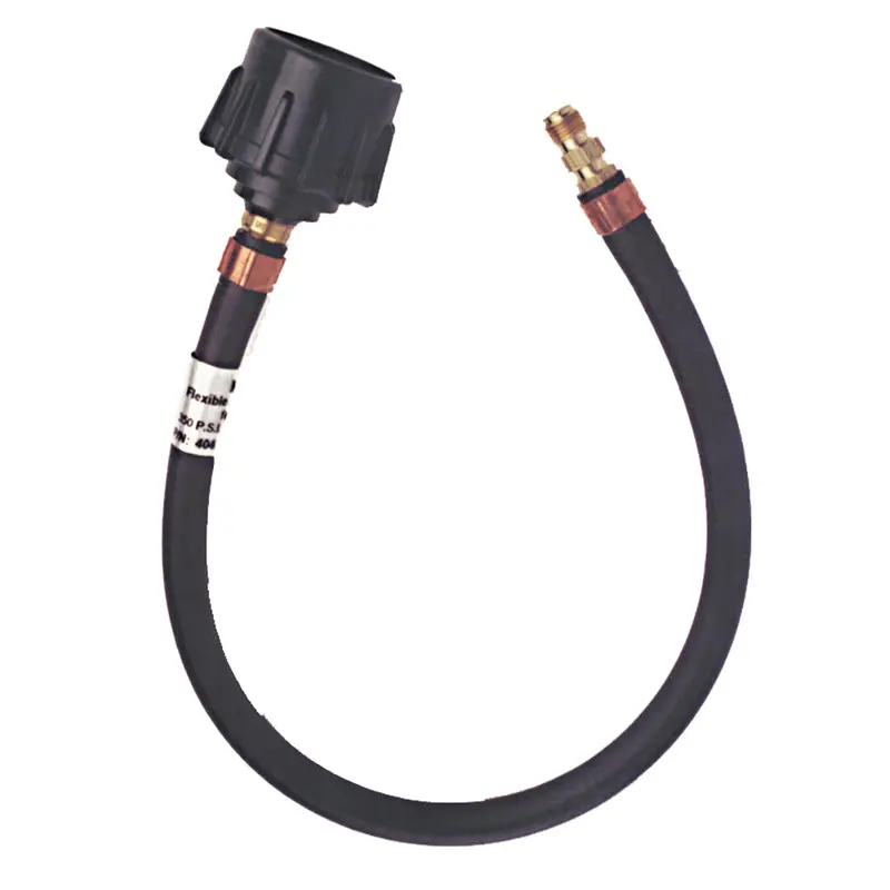 Trident Marine 20-Inch Pigtail Hose – Quick Connect To 1/4" Male Inverted Flare 1
