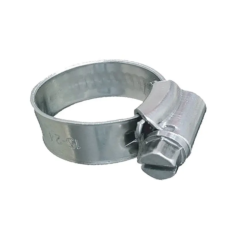 Trident Marine 316 Stainless Steel Non-Perforated Worm Gear Hose Clamp – 3/8" Band Width, 1-1/16" To 1-1/2" Clamping Diameter, 10-Pack (Sae #16, Model 705-1001) 1