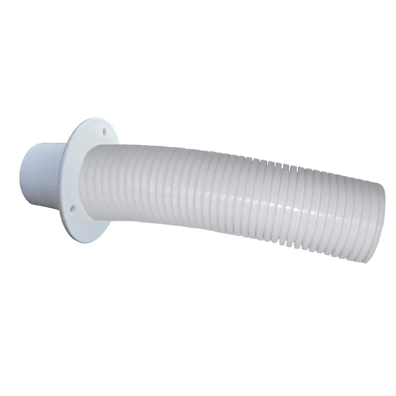 Trident Marine 4-Inch White Flexible Stern Hose With Transom Flange (Tfk-4W) 1