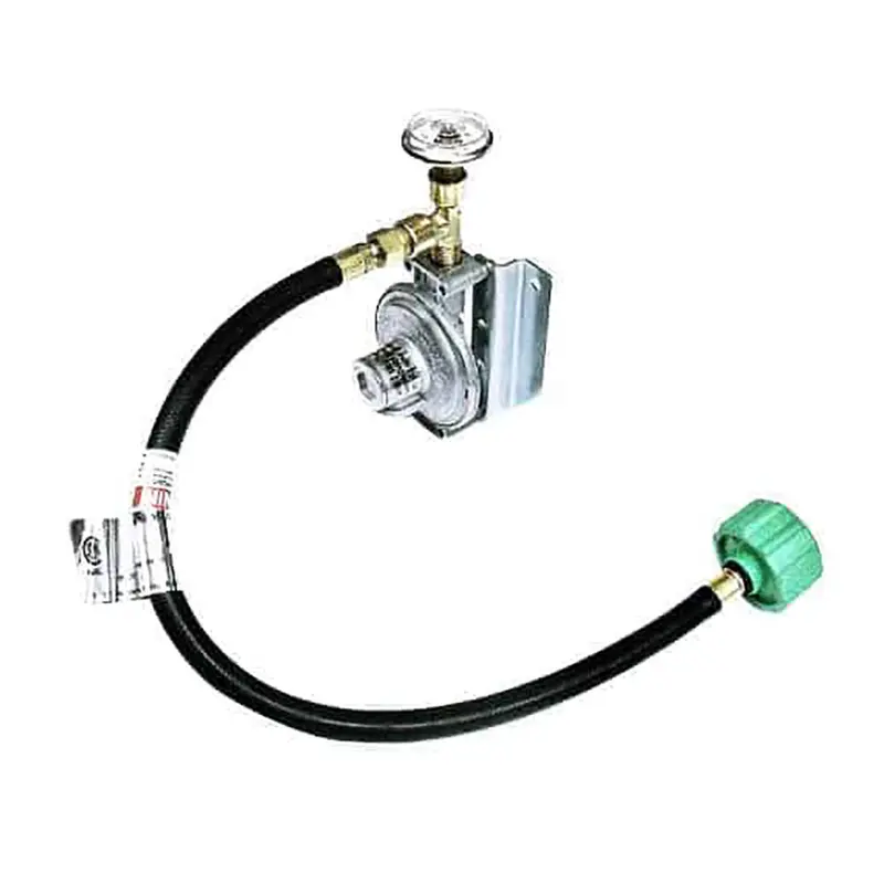 Trident Marine Single-Stage Propane Regulator – 300 Psi Gauge, 20" Pigtail, Wall-Mount 1