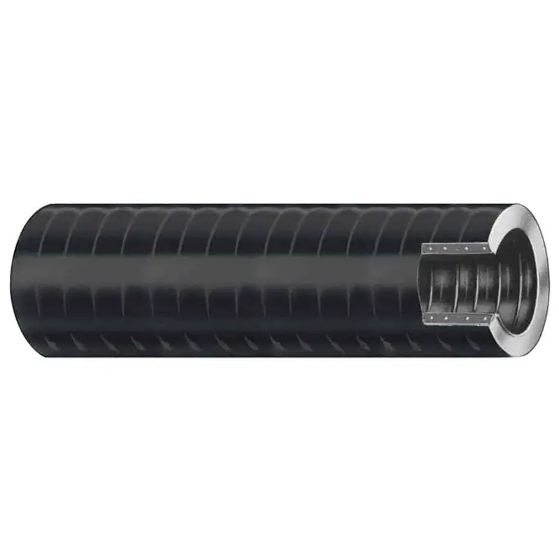Trident Marine Vac Xhd Bilge & Live Well Hose – 5/8" X 50', Black, Soft Plasticizer Wall 1