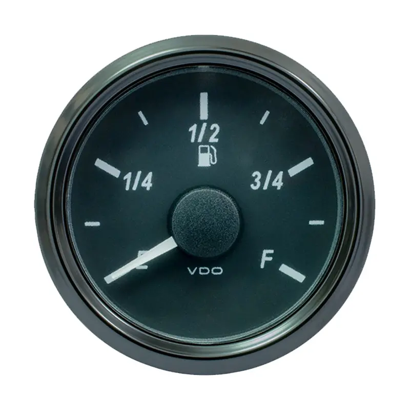 Vdo Singleviu 52Mm Fuel Level Gauge – 2-1/16" Dial, E/F Scale, 0–180 Ohm Sender Input [A2C3833120030] 1