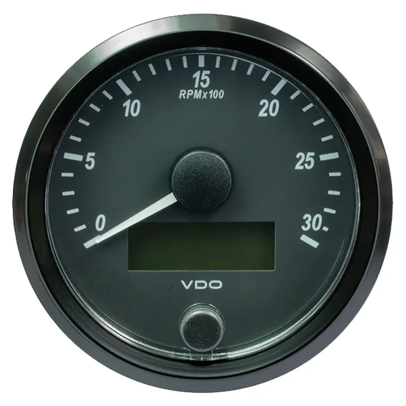 Vdo Singleviu 80Mm Tachometer – 3-1/8" Dial, 3000 Rpm Full-Scale Reading [A2C3832980030] 1