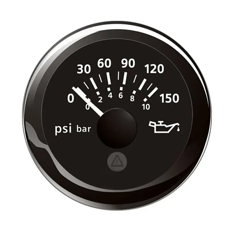 Veratron 52Mm Oil Pressure Gauge: 0–150 Psi, Black Dial, Round Bezel 1