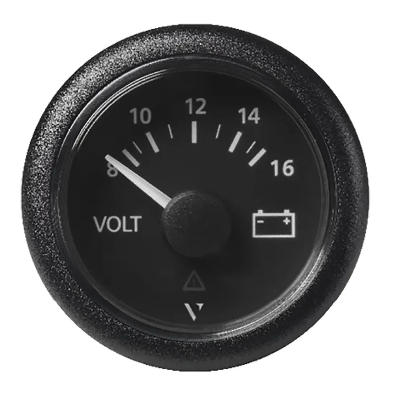 Veratron Viewline 52Mm Voltmeter – 8–16V Range, Black Dial & Bezel (A2C59512545) 1