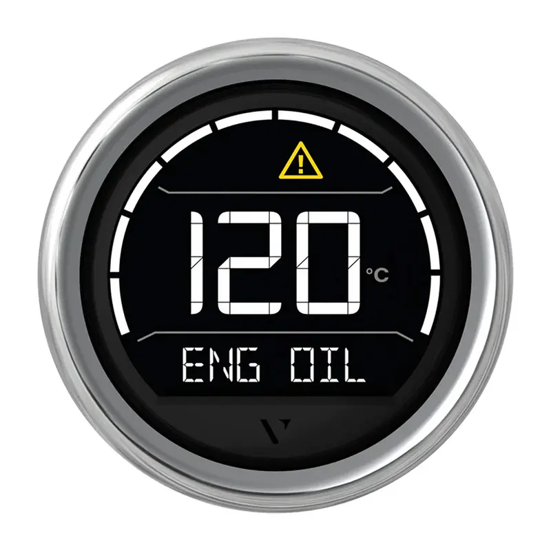 Veratron Vl Digital 52 Gauge With Round Chrome Bezel – Precision Marine Meter [B00205704] 1