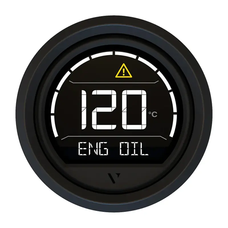 Veratron Vl Digital 52 Gauge With Triangular Black Bezel – Modern Marine Instrument [B00205701] 1