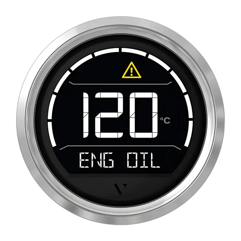 Veratron Vl Digital 52 Gauge With Triangular Chrome Bezel – Compact Marine Indicator [B00205703] 1