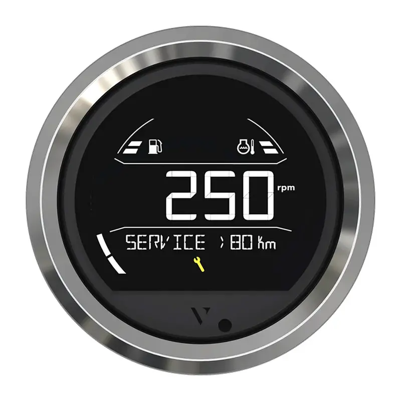 Veratron Vl Digital 85 Gauge With Triangular Chrome Bezel – Marine Instrument [B00205803] 1