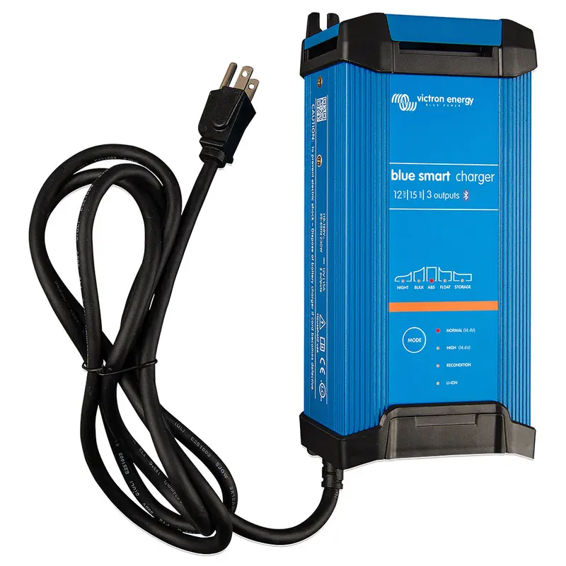 Victron Blue Smart Ip22 12V 15A Triple-Bank Charger — 120V Ac Input, Dry-Mount Compatible 1