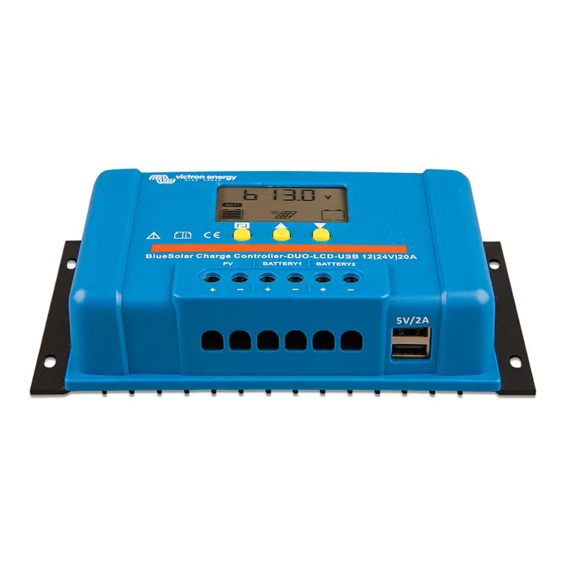 Victron Bluesolar Pwm Duo Charge Controller – Lcd + Usb, 12/24V, 20A – Model Scc010020060 1