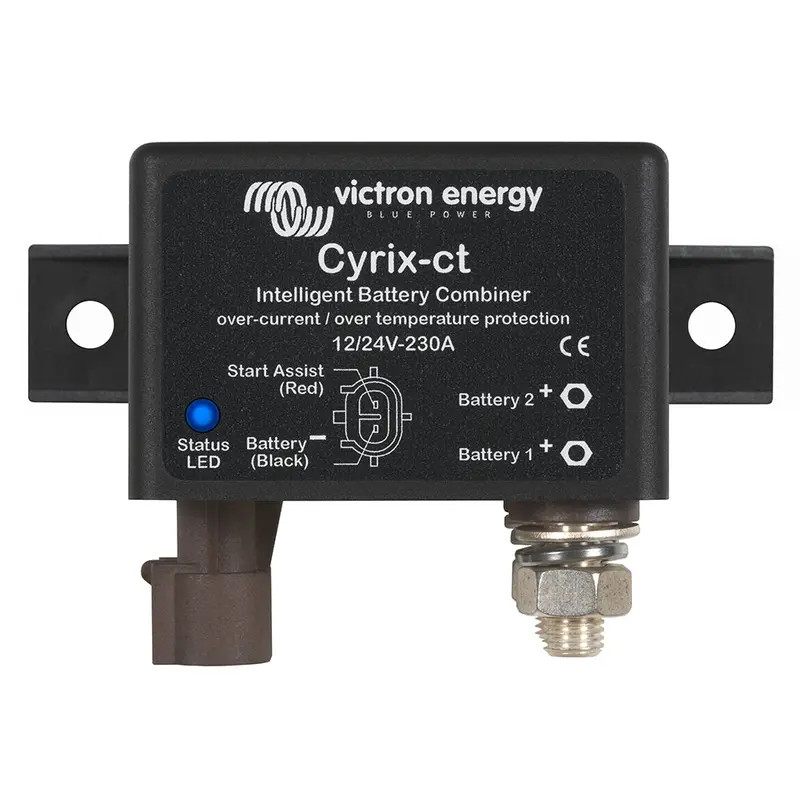 Victron Cyrix-Ct Intelligent Combiner – 12/24V, 230A Microprocessor-Controlled [Cyr010230010] 1