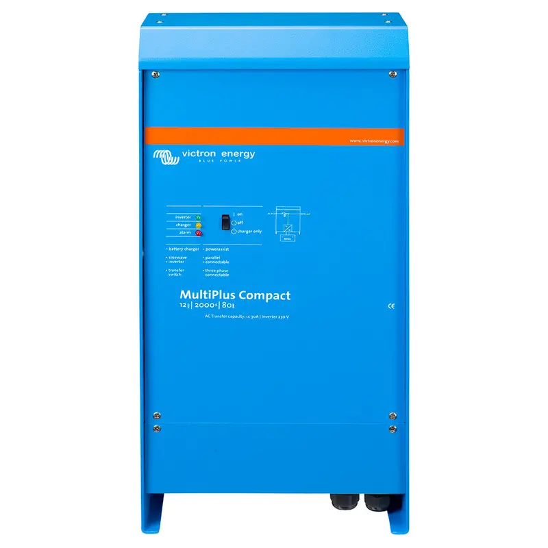 Victron Multiplus 12V 2000Va Inverter/Charger — 80A Ac Input, 50A Transfer Switch, Ul Listed (Pmp122200102) 1