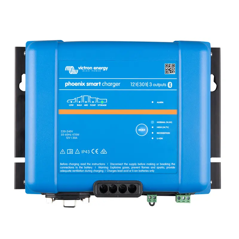 Victron Phoenix Smart Ip43 12V 30A 3-Output Battery Charger – 120–240Vac Input [Psc123053095] 1