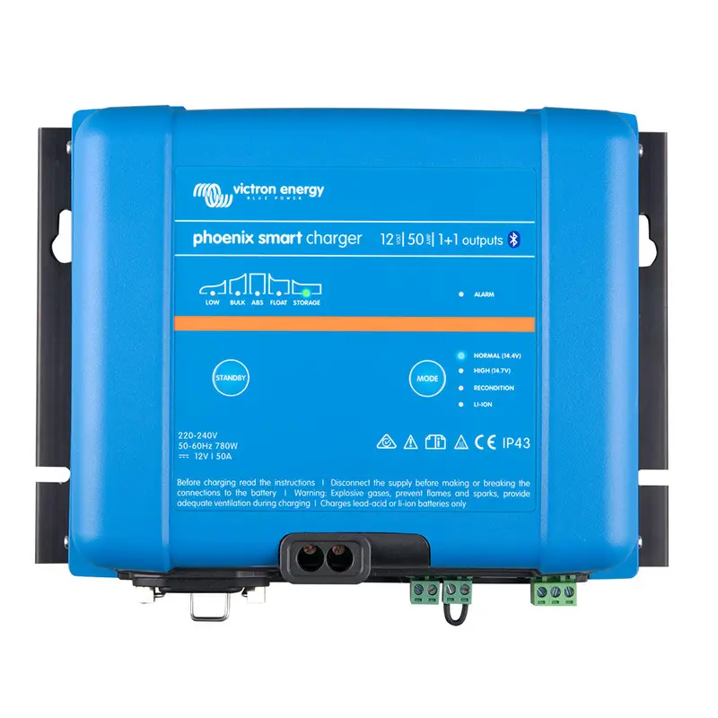 Victron Phoenix Smart Ip43 12V 50A Dual-Output Battery Charger – 120–240Vac Input [Psc125051095] 1