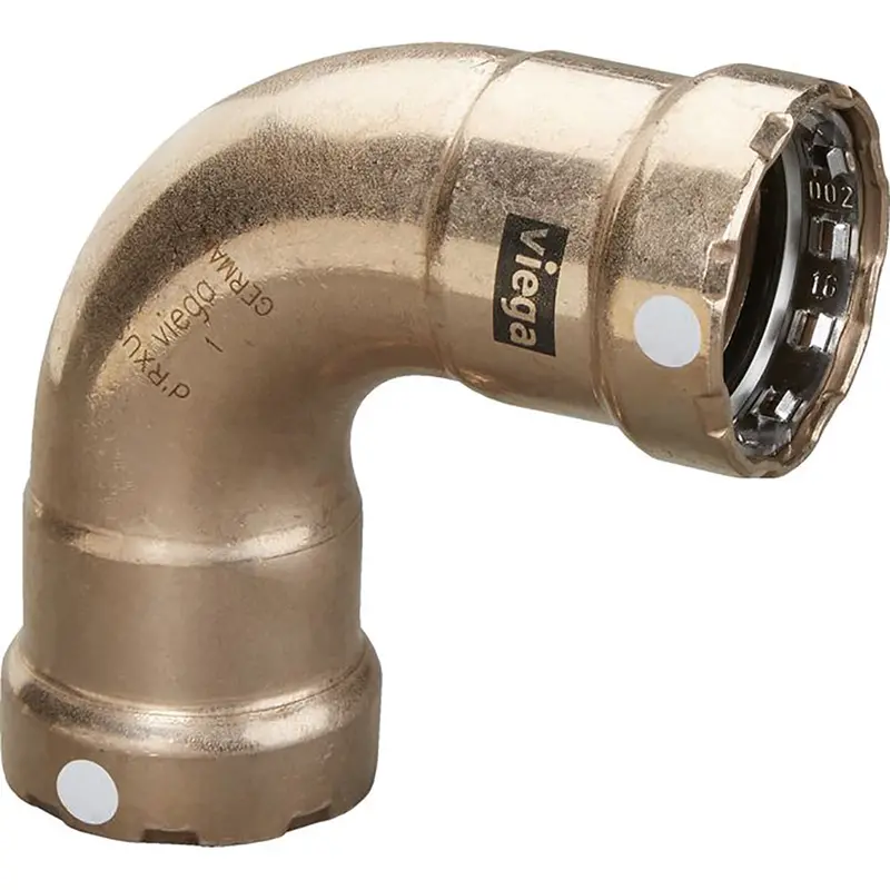 Viega Megapress 3/4-Inch Copper-Nickel 90° Elbow – Double-Press Smart Connect Fitting 1