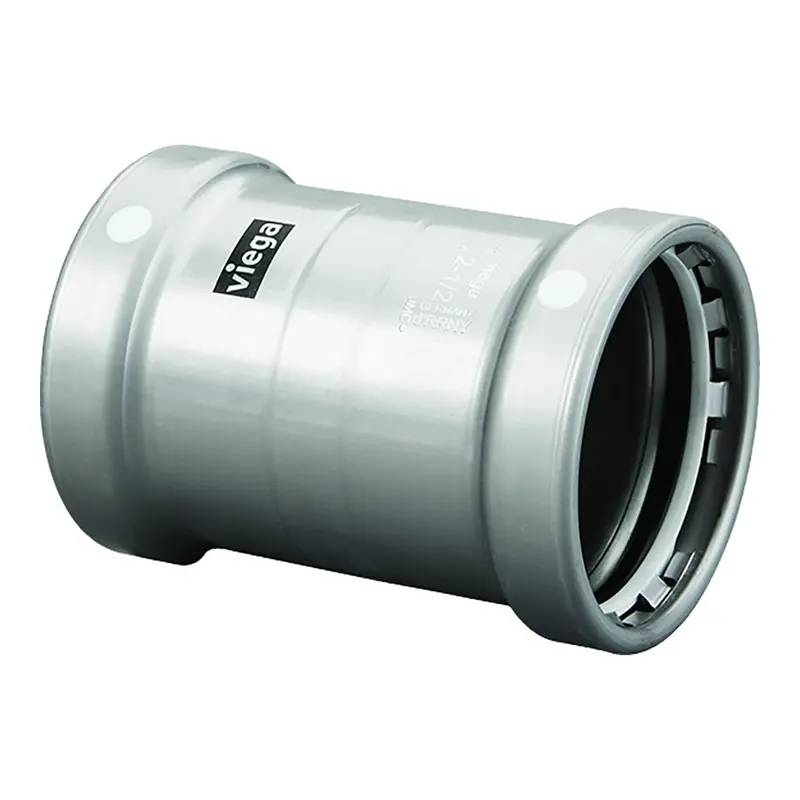 Viega Megapress 3" Carbon Steel Coupling – No-Stop Design With Fmk Seal, Double-Press Smart Connect (26690) 1
