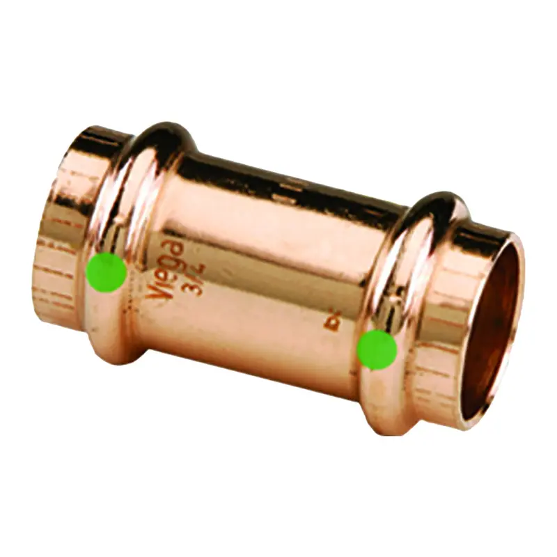 Viega Propress 2" Copper Coupling – Double Press, With Stop, Smart Connect [78072] 1