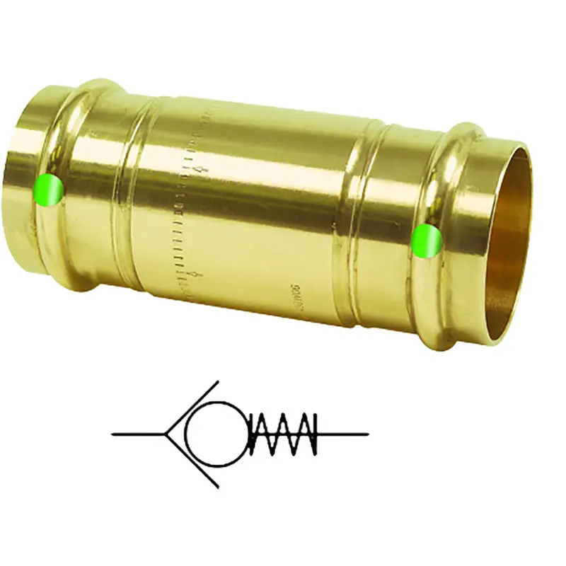 Viega Propress 2" Lead-Free Check Valve With Double Press & Smart Connect 1