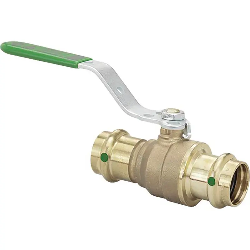 Viega Propress Zero-Lead Bronze Ball Valve – 1-1/2-Inch, Stainless Stem, Double Press Connection (79943) 1